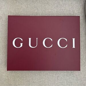 Authentic Gucci Burgundy Empty Gift Storage Box✨